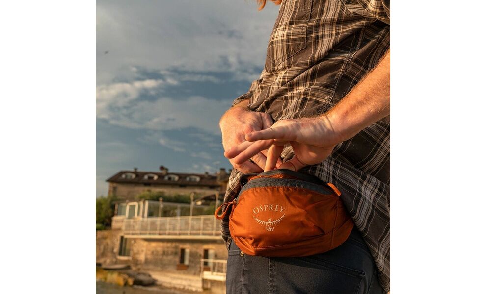 Складна сумка на пояс Osprey Ultralight Stuff Waist (Waterfront Blue), Об'єм: 2, Колір виробника: Waterfront Blue, зображення 8