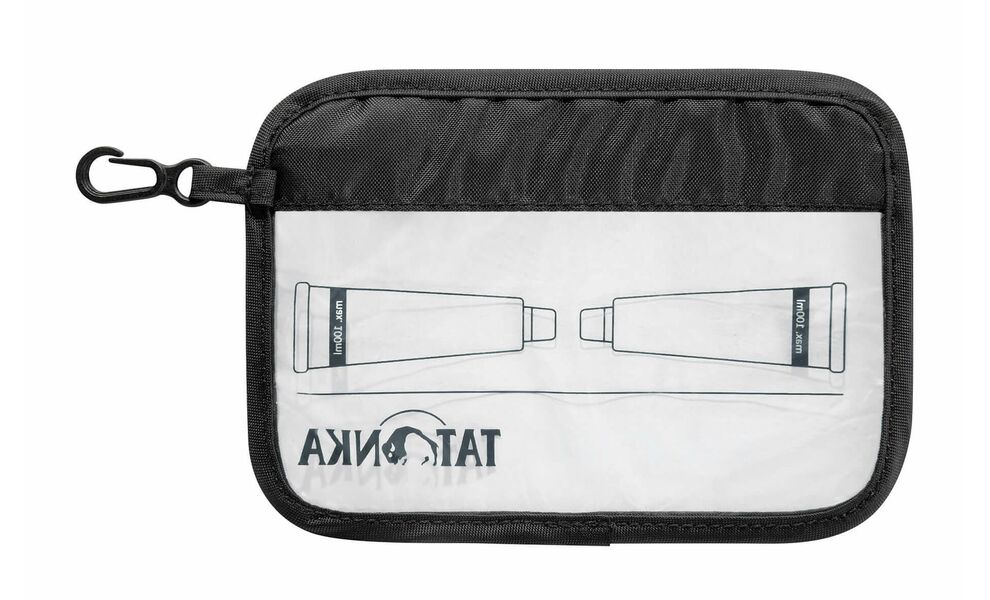 Прозора косметичка-пакет для літака Tatonka Zip Flight Bag А6 (Black), Тип розміру: A6, Колір: Black, зображення 2