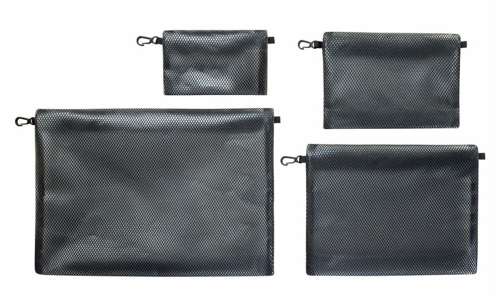 Набір універсальних дорожніх сумочок-органайзерів Tatonka Zip Pouch Set IV (Black) - 4 шт., Колір виробника: Black, зображення 2