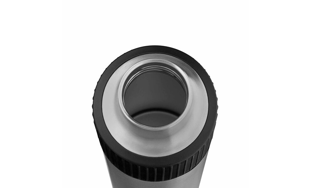 Термопляшка з антиковзним окантуванням Esbit Sculptor Silicone Sleeve (Steel) на 1000 мл, Об'єм: 1000, Колір виробника: Steel/Black Silicone, зображення 5