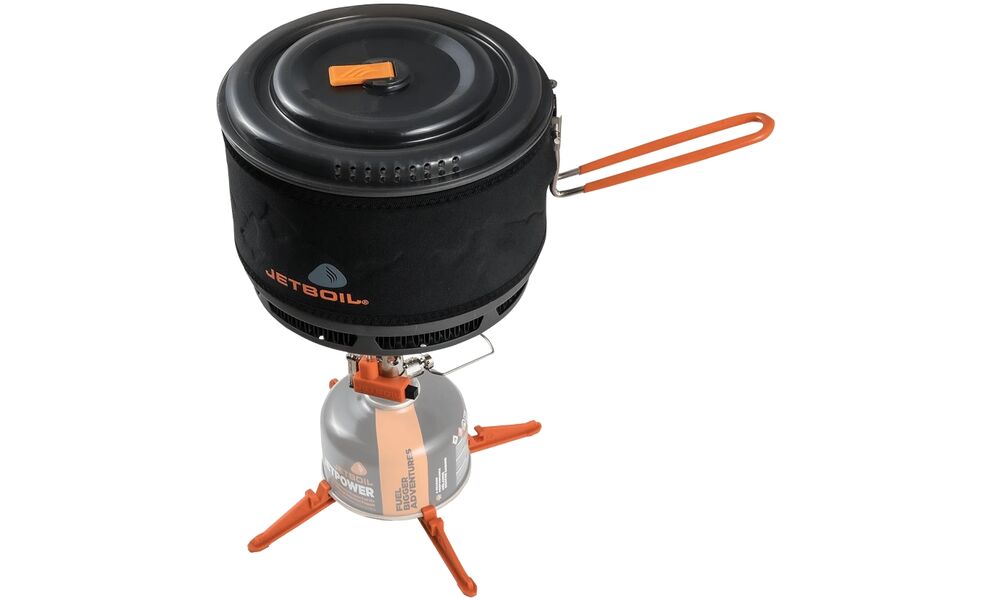 Туристична каструля з теплообмінником та антипригарним покриттям JetBoil Ceramic FluxRing Cook Pot на 1,5 л, анодований алюміній, зображення 3