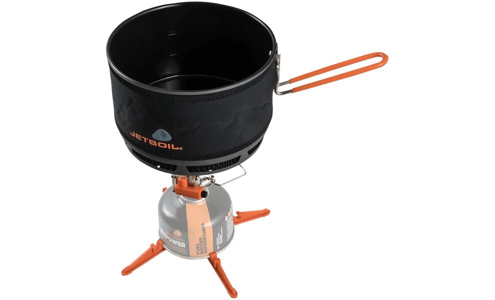 Туристична каструля з теплообмінником та антипригарним покриттям JetBoil Ceramic FluxRing Cook Pot на 1,5 л, анодований алюміній, зображення 4