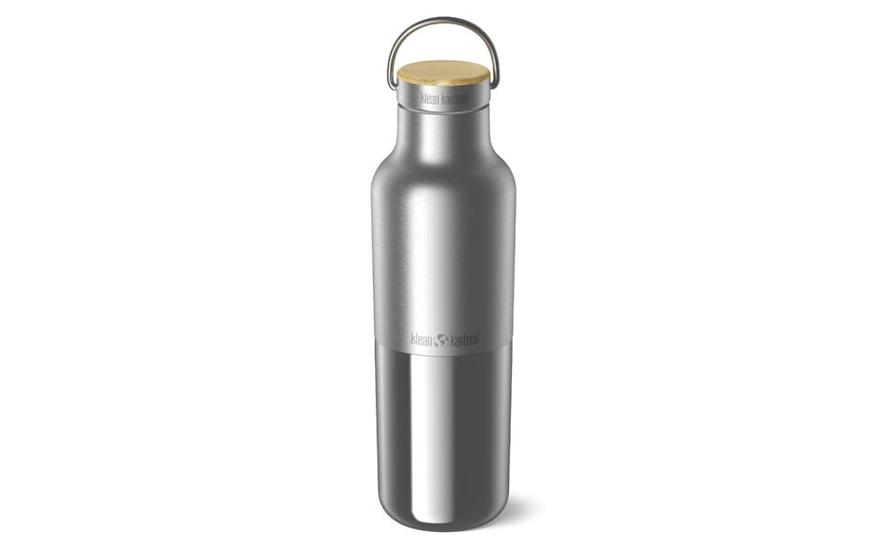 Термопляшка Klean Kanteen Rise Reflect Bamboo на 592 мл, Об'єм: 592, Колір виробника: Metal, зображення 2