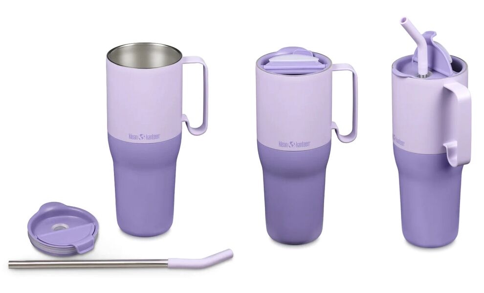 Термокружка з трубочкою та ручкою Klean Kanteen Rise (Tofu) на 1064 мл, Об'єм: 1064, Колір: Tofu, зображення 3