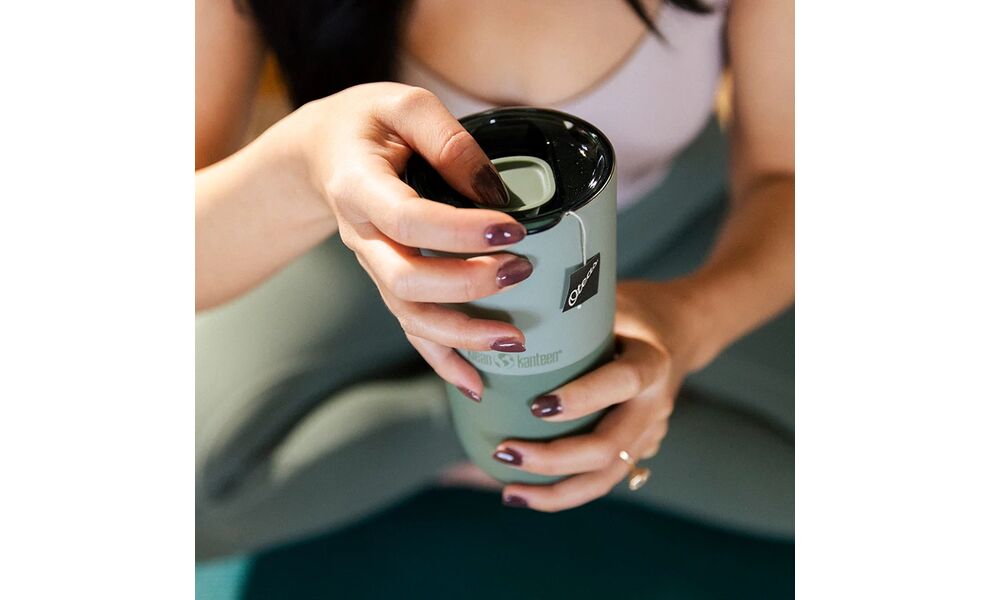 Термокружка Klean Kanteen Rise Slide (Barely Blue) на 473 мл, Об'єм: 473, Колір: Barely Blue, зображення 9