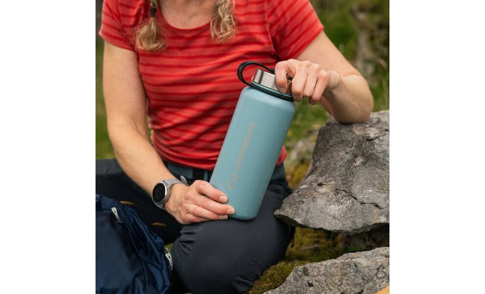 Термопляшка Lifeventure SS Flask (Blue) на 1000 мл, Об'єм: 1000, Колір виробника: Blue, зображення 5