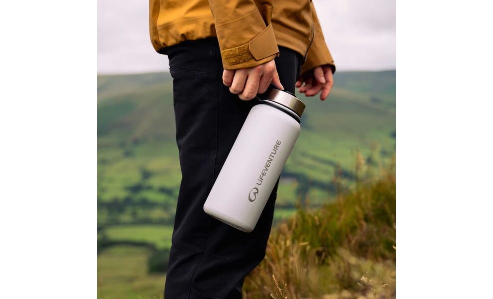 Термопляшка Lifeventure SS Flask (Light Grey) на 1000 мл, Об'єм: 1000, Колір виробника: Light Grey, зображення 4