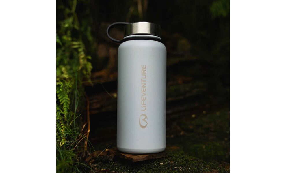 Термопляшка Lifeventure SS Flask (Light Grey) на 1000 мл, Об'єм: 1000, Колір виробника: Light Grey, зображення 6