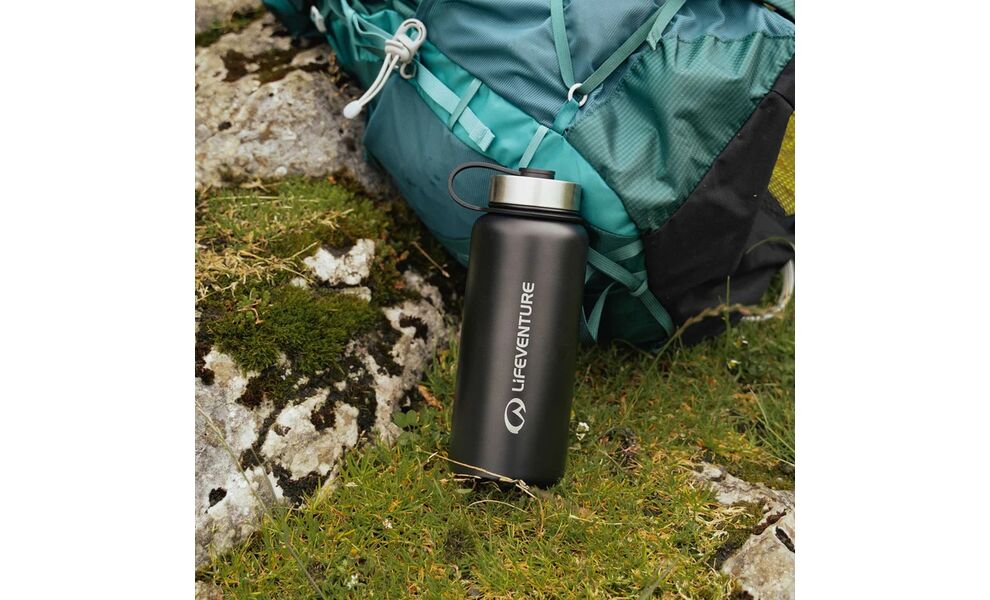 Термопляшка Lifeventure SS Flask (Black) на 1000 мл, Об'єм: 1000, Колір виробника: Black, зображення 4