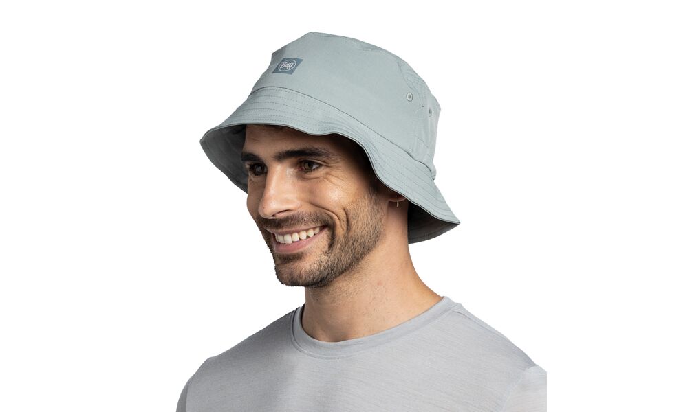 Складна панама BUFF® Adventure Bucket (Solid Flint), Колір виробника: Solid Flint, Тип розміру: S/M, зображення 5