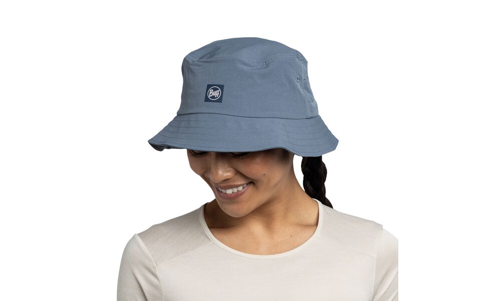 Складна панама BUFF® Adventure Bucket (Solid Stone), Колір виробника: Solid Stone, Тип розміру: L/XL, зображення 5