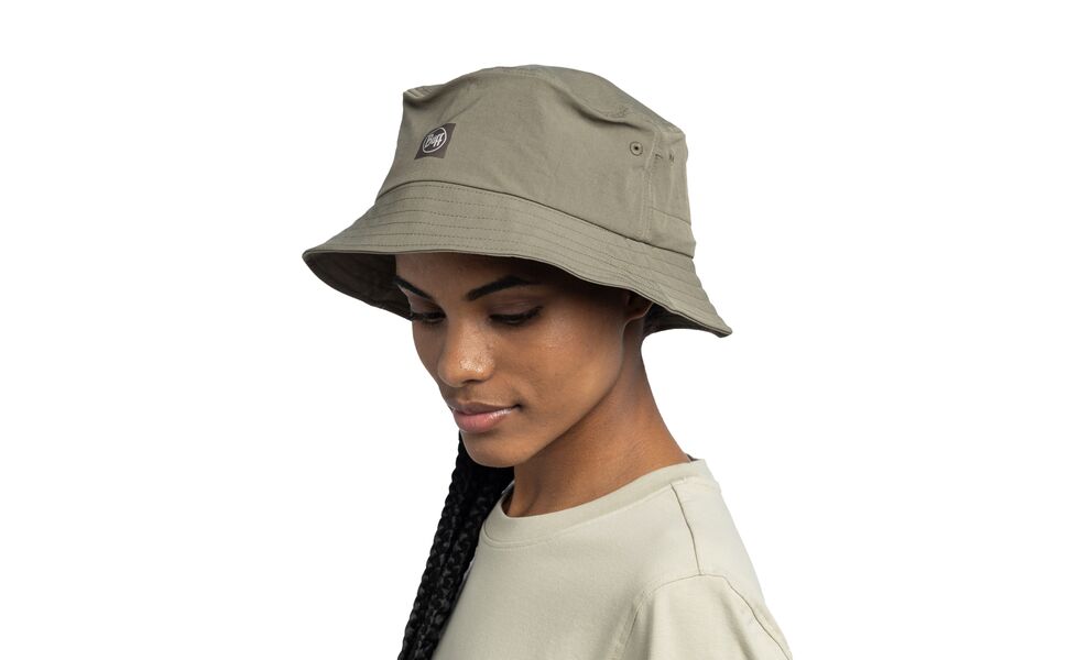 Складна панама BUFF® Adventure Bucket (Solid Tundra Khaki), Колір виробника: Solid Tundra Khaki, Тип розміру: L/XL, зображення 5