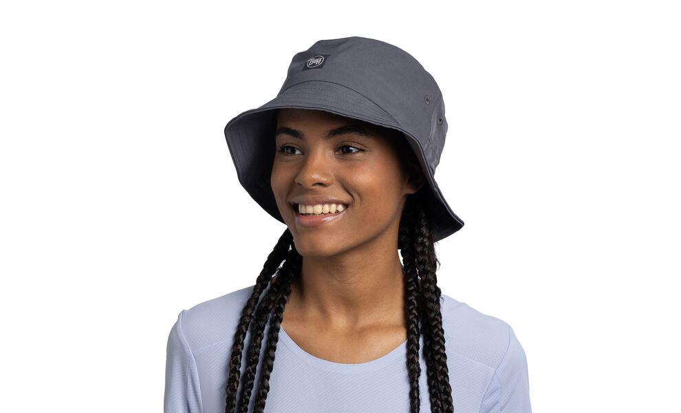 Складна панама BUFF® Adventure Bucket (Solid Ash), Колір виробника: Solid Ash, Тип розміру: S/M, зображення 5