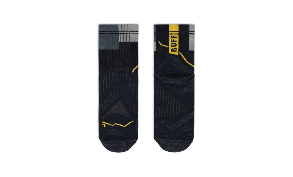 Бігові шкарпетки BUFF® Coolnet Quarter (Graphite), Колір: Graphite, Розмір: M (EU 39-41), зображення 3