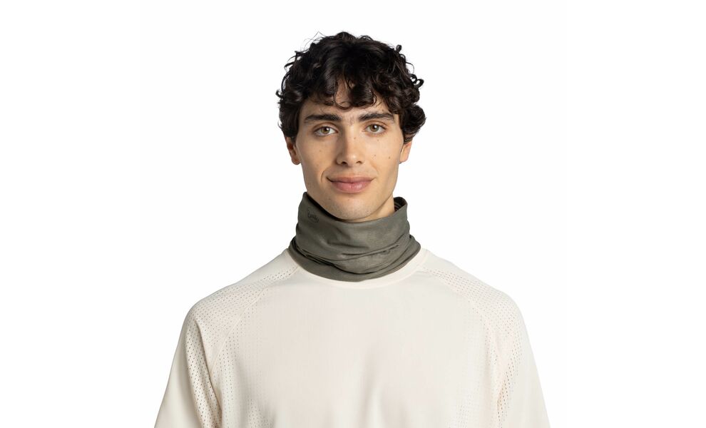 Літній шарф-труба BUFF® Coolnet UV+ Insect Shield (Solid Khaki), Колір виробника: Solid Khaki, зображення 3