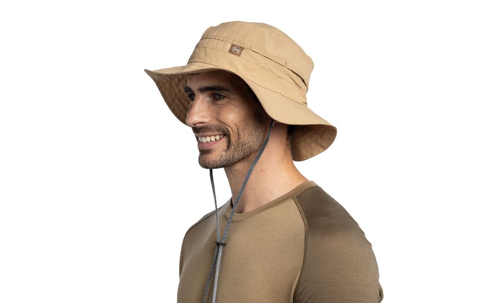 Складна панама BUFF® Explore Booney (Solid Fawn), Колір виробника: Solid Fawn, Тип розміру: S/M, зображення 4