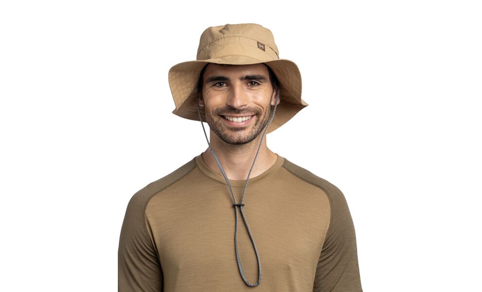 Складна панама BUFF® Explore Booney (Solid Fawn), Колір виробника: Solid Fawn, Тип розміру: S/M, зображення 5
