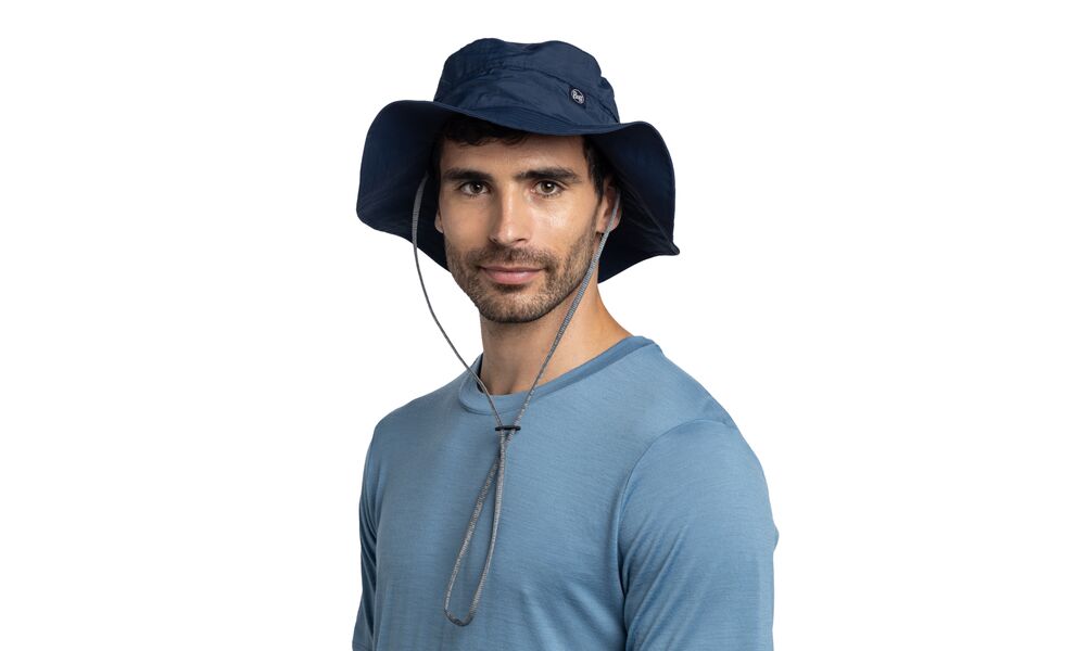 Складна панама BUFF® Explore Booney (Solid Navy), Колір виробника: Solid Navy, Тип розміру: S/M, зображення 5