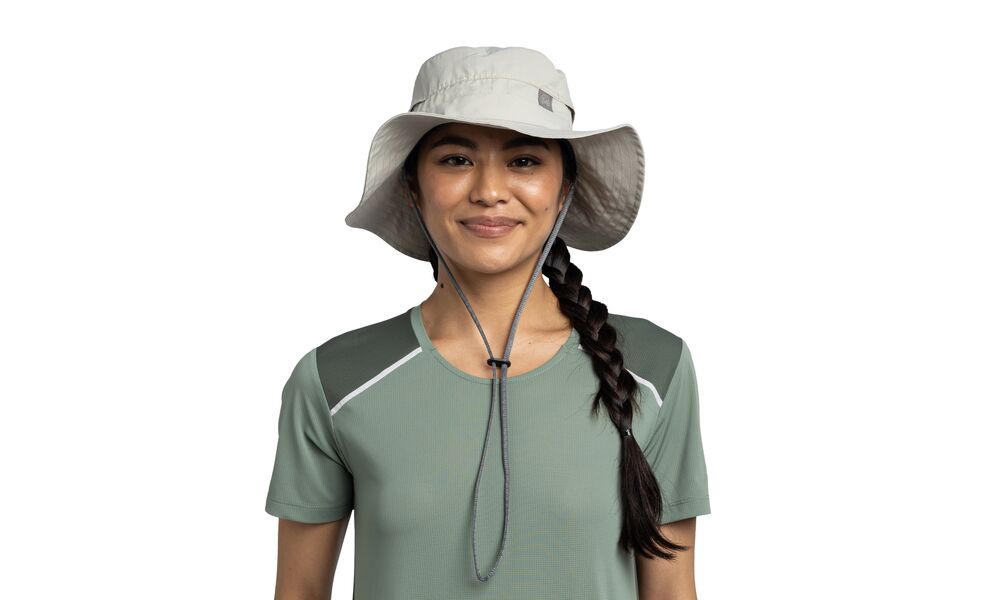 Складна панама BUFF® Explore Booney (Solid Light Grey), Колір виробника: Solid Light Grey, Тип розміру: S/M, зображення 4