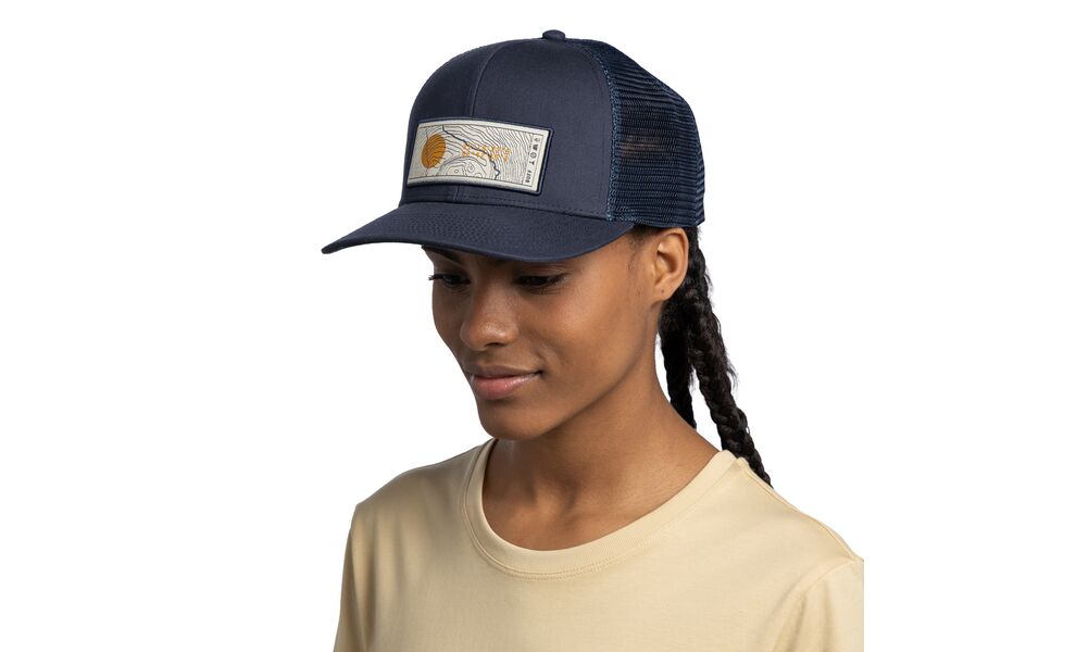 Кепка BUFF® Explore Trucker (Lewen Navy), Колір виробника: Lewen Navy, Тип розміру: L/XL, зображення 4