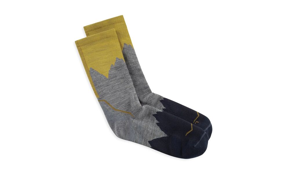 Трекінгові шкарпетки BUFF® Merino Lightweight Crew (Grey), Колір: Grey, Розмір: L (EU 42-44), зображення 3