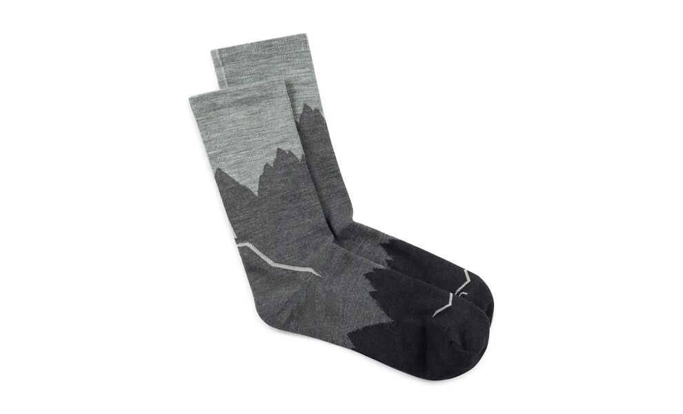 Трекінгові шкарпетки BUFF® Merino Lightweight Crew (Black), Колір: Black, Розмір: L (EU 42-44), зображення 3