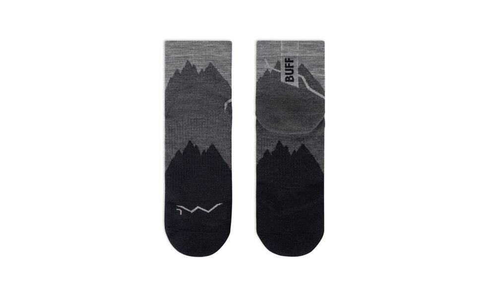 Трекінгові шкарпетки BUFF® Merino Lightweight Quarter (Black), Колір: Black, Розмір: M (EU 39-41), зображення 3