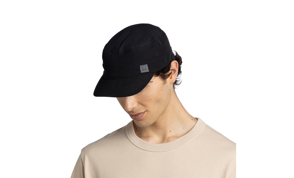 Кепка BUFF® Military (Solid Black), Колір виробника: Solid Black, Тип розміру: S/M, зображення 4