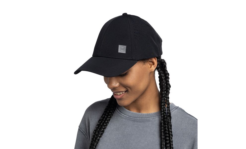 Кепка BUFF® Summit (Solid Black), Колір виробника: Solid Black, Тип розміру: L/XL, зображення 4