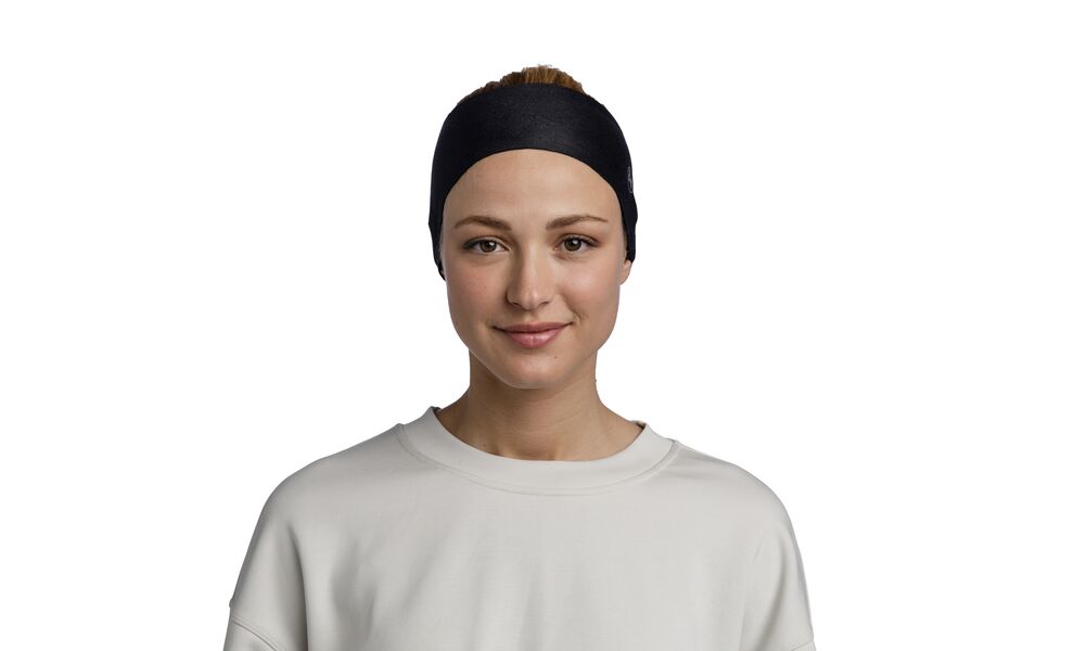 Утеплена пов'язка на голову BUFF® Thermonet (Solid Black), Колір: Solid Black, зображення 2