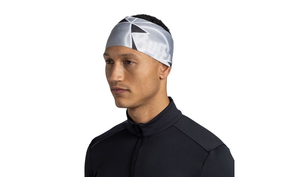 Утеплена пов'язка на голову BUFF® Thermonet (Skaret Grey), Колір: Skaret Grey, зображення 2