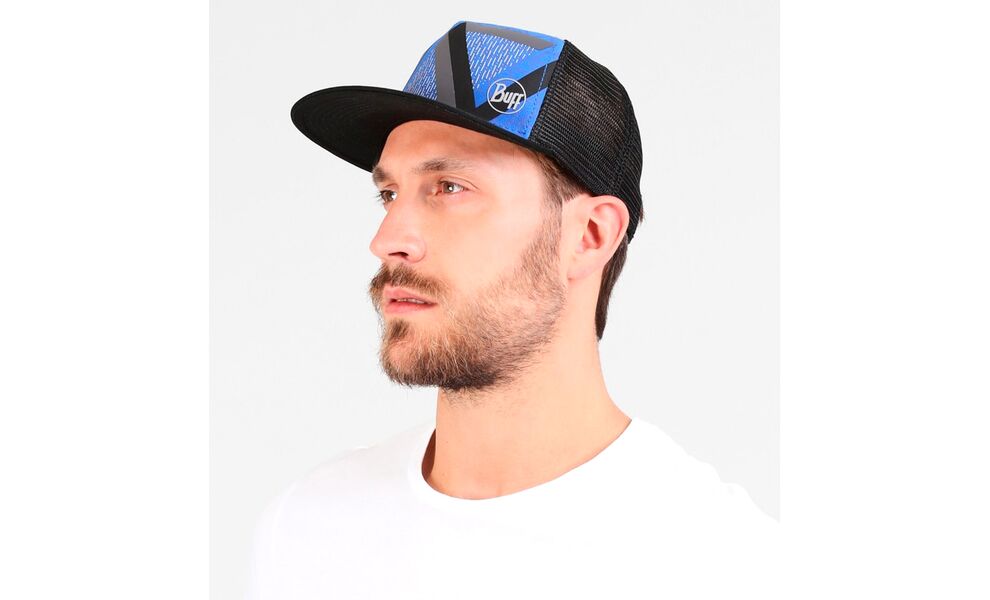Кепка BUFF® Trucker (Optic Block Cape Blue), Колір виробника: Optic Block Cape Blue, зображення 3