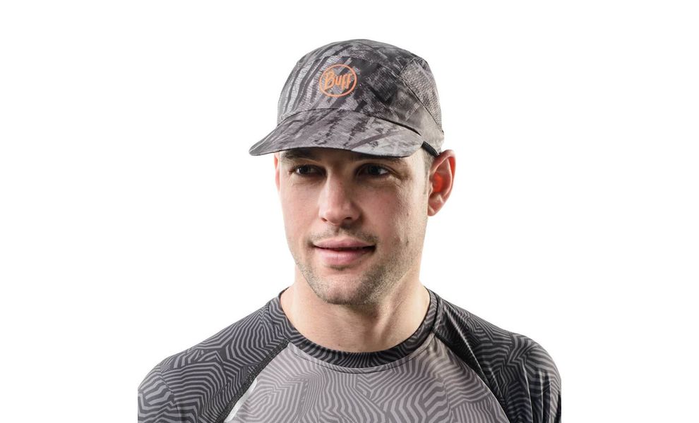 Кепка BUFF® Pack Run (R-City Jungle Grey), Колір виробника: R-City Jungle Grey, Тип розміру: S/M, зображення 4
