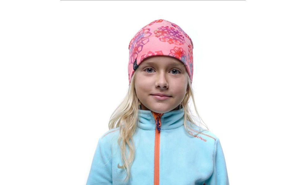 Шапка дитяча BUFF® Kids Polar (Origami Flock Flamingo Pink), Колір: Origami Flock Flamingo Pink, зображення 2