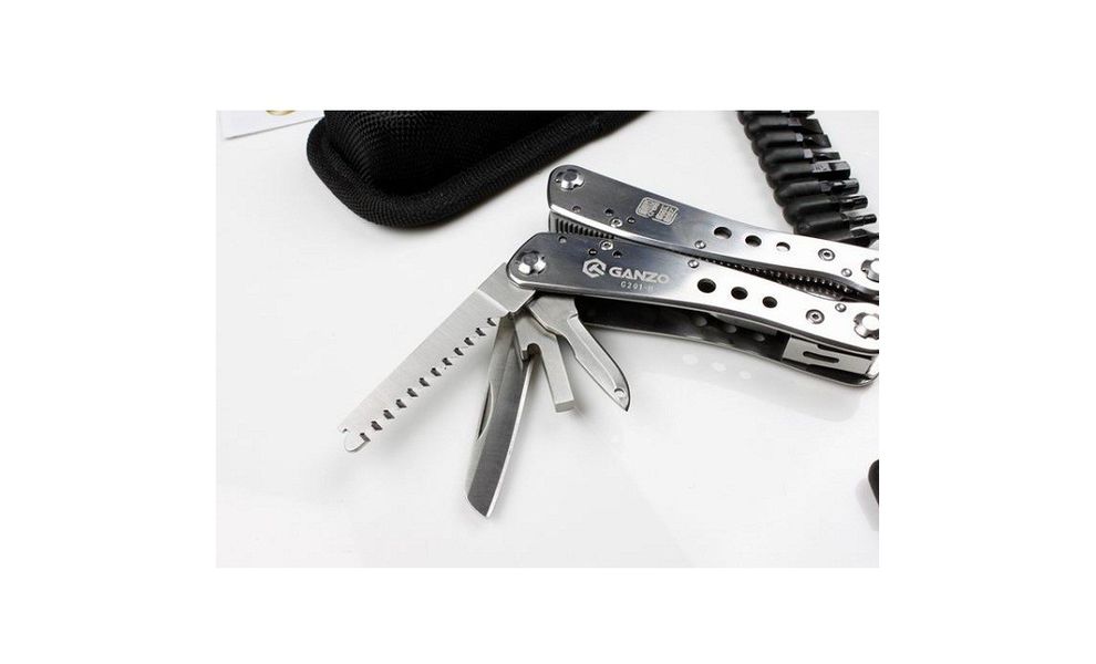Мультитул з чохлом та бітами Ganzo G201-H - 25 функцій, зображення 3