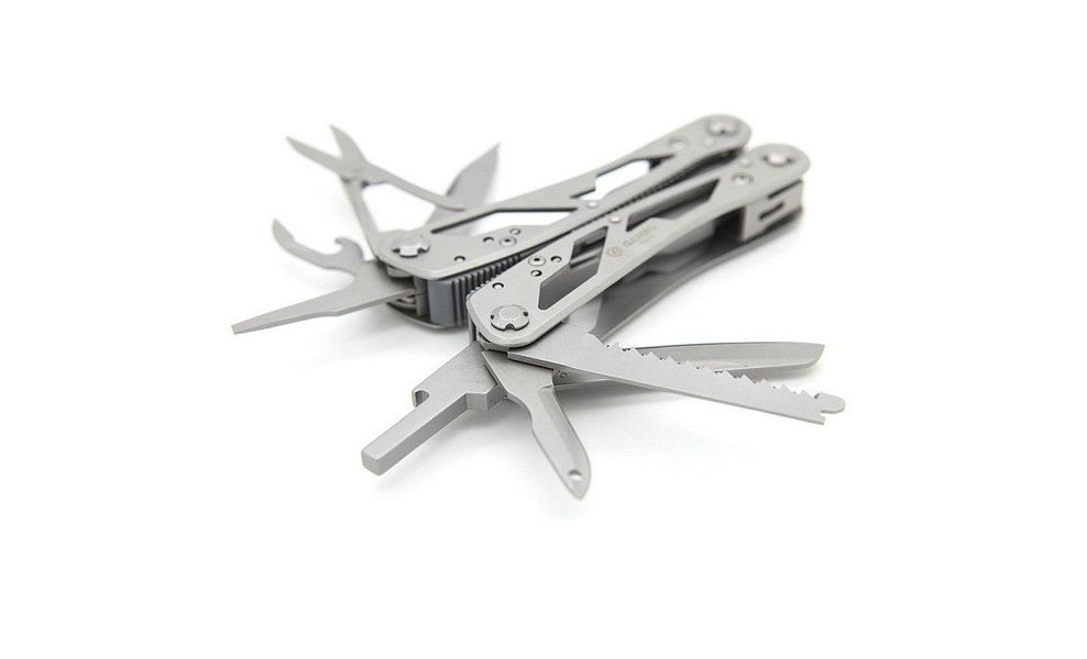 Мультитул з чохлом та бітами Ganzo G202 (Metal) - 25 функцій, Колір рукоятки: Metal, Колір інструментів: Metal, зображення 3