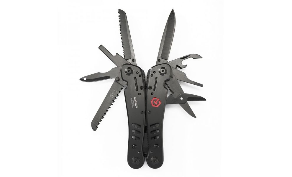 Мультитул з чохлом та бітами Ganzo G301 (Black) - 25 функцій, зображення 3