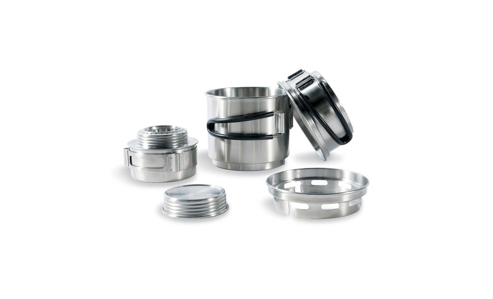 Система приготування їжі Tatonka Alcohol Burner Set на 350 мл (зі спиртовим пальником), зображення 4