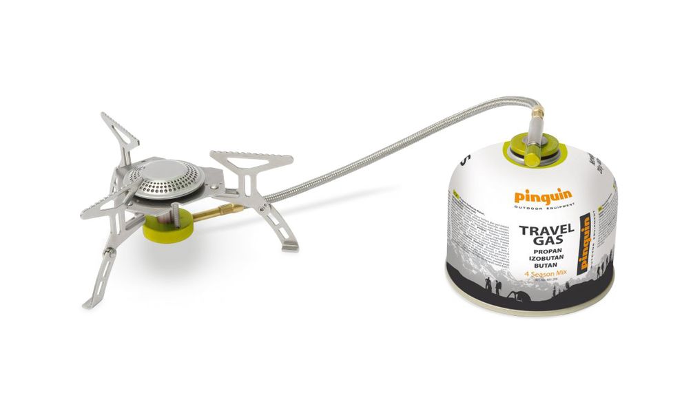 Туристичний газовий пальник зі шлангом Pinguin Spider під різьбовий балон, зображення 2