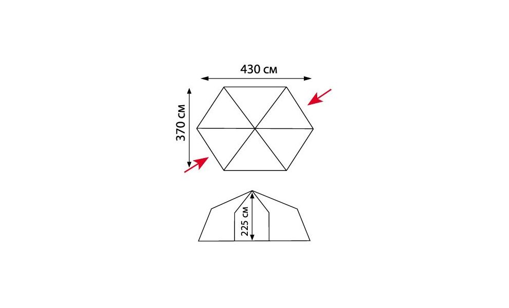 Кемпінговий шатер Tramp Mosquito (Blue), Колір: Blue, зображення 2