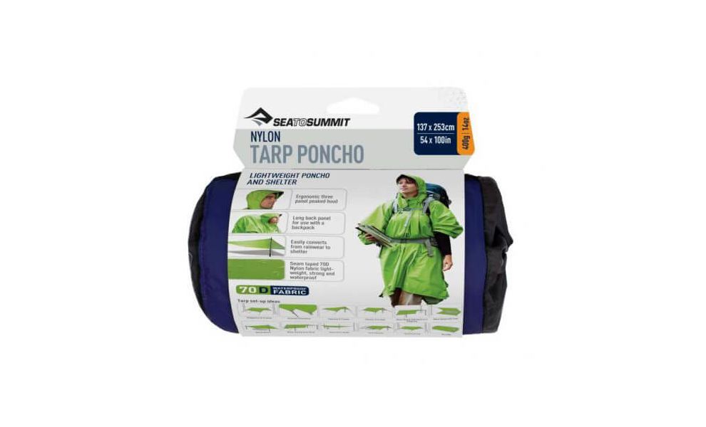 Пончо-тент Sea to Summit Tarp Poncho (Blue), Колір: Blue, зображення 3
