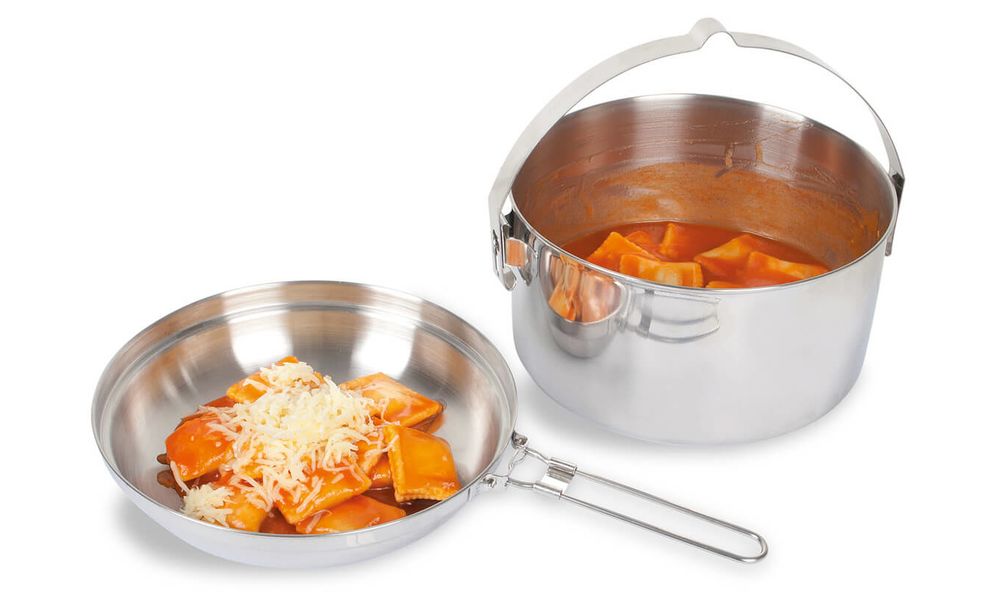 Туристичний набір сталевого посуду Tatonka Kettle на 2,5 л: казанок, сковорода, Тип комплекту: 2,5 л, зображення 4