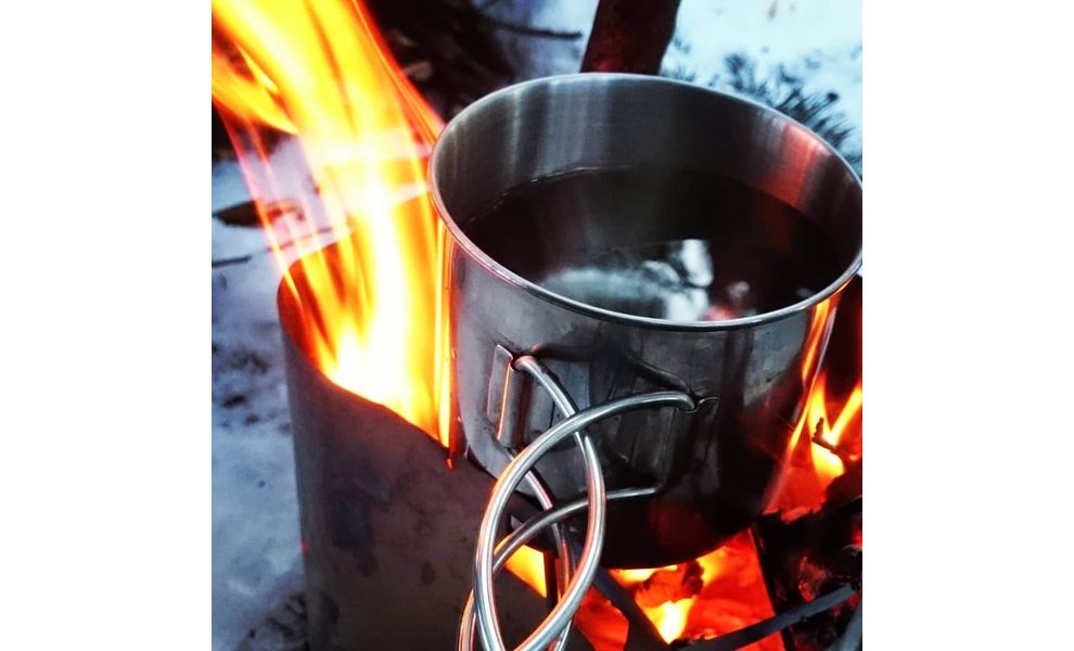 Туристична кружка зі складною ручкою Tatonka Handle Mug 500 на 500 мл, нержавіюча сталь, Об'єм: 500, Колір: Metal, зображення 3