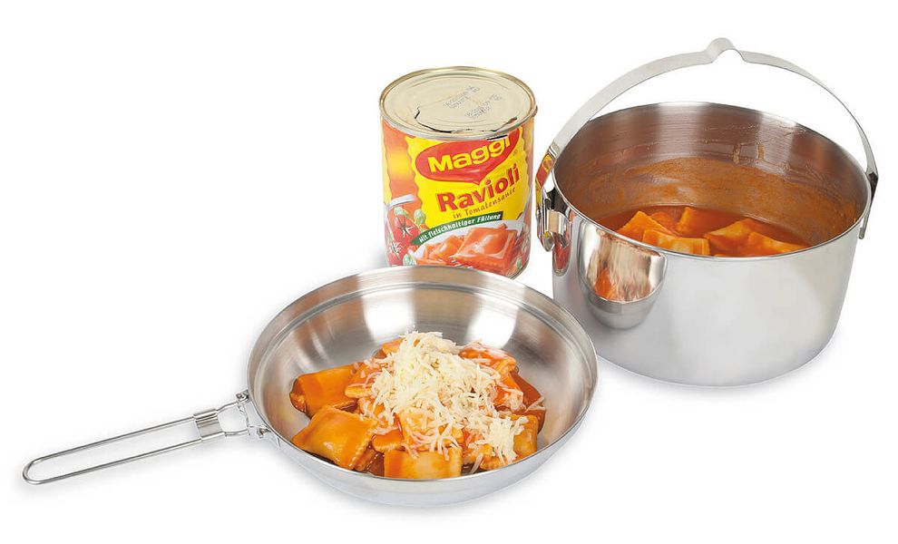 Туристичний набір сталевого посуду Tatonka Kettle на 4 л: казанок, сковорода, Тип комплекту: 4 л, зображення 4