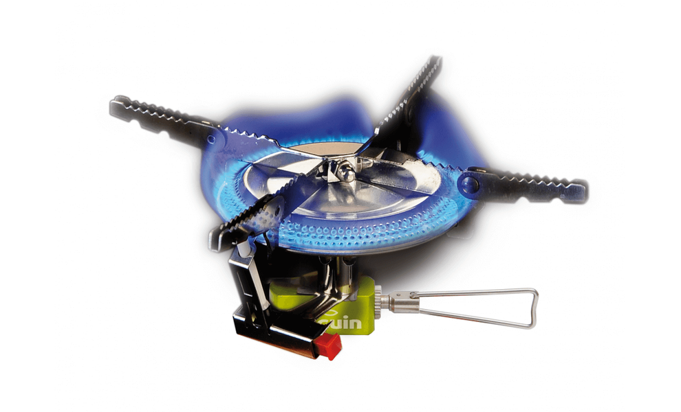 Туристичний газовий пальник-насадка з п'єзопідпалом та вітрозахистом Pinguin Camper під різьбовий балон, зображення 2