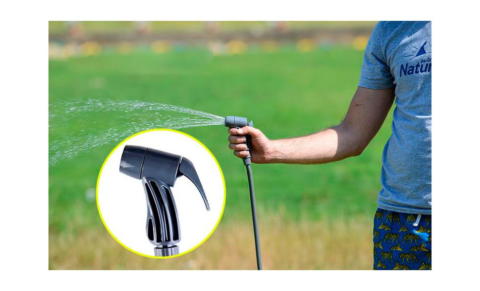 Портативний душ Naturehike NH17L101-D Outdoor Shower Inflatable (Blue), 11 л, зображення 5