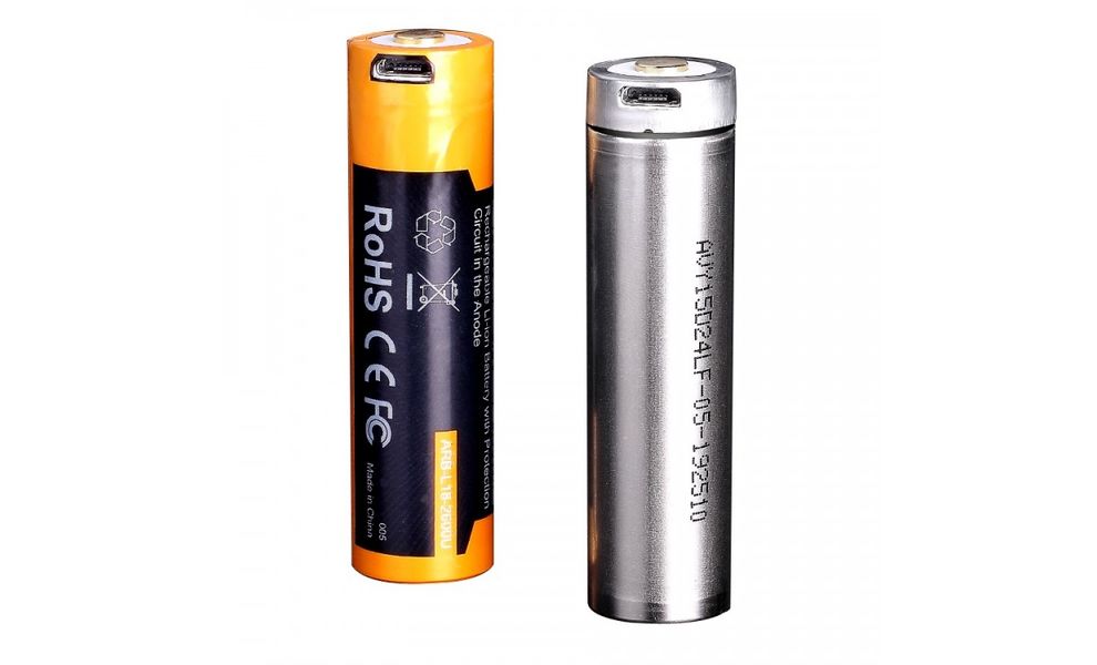 Акумулятор Fenix ARB-L18-3500U (18650) 3500 mAh - Micro USB, зображення 2