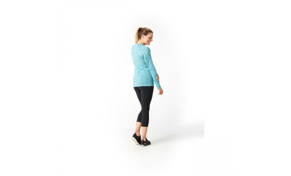 Термокофта жіноча SmartWool Merino 150 Baselayer Print - 15574 (B46/Nile Blue), Колір виробника: Nile Blue, Розмір виробника: XS, зображення 2
