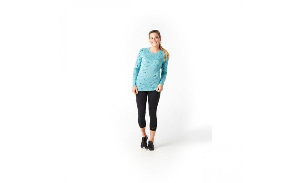 Термокофта жіноча SmartWool Merino 150 Baselayer Print - 15574 (B46/Nile Blue), Колір виробника: Nile Blue, Розмір виробника: XS, зображення 3