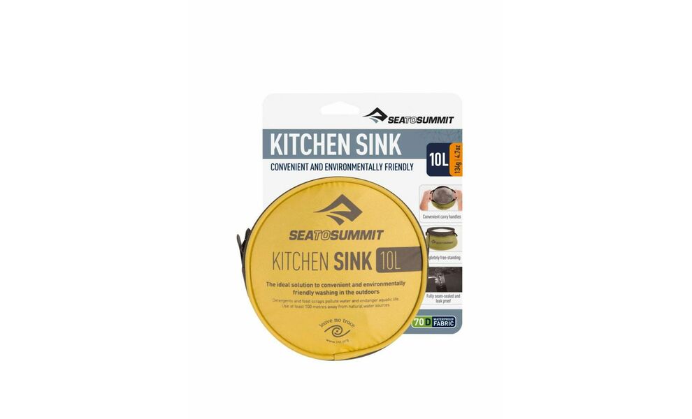 Складне відро Sea to Summit Kitchen Sink (Yellow), 10 л, Об'єм: 10, Колір виробника: Yellow, зображення 2